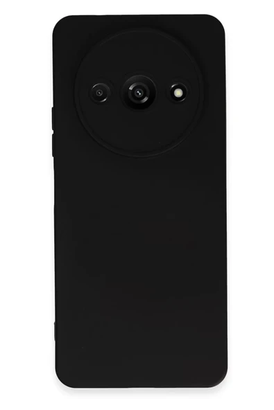 Newface Xiaomi Redmi A3 4G Kılıf Nano içi Kadife Silikon - Siyah ürün görseli 1