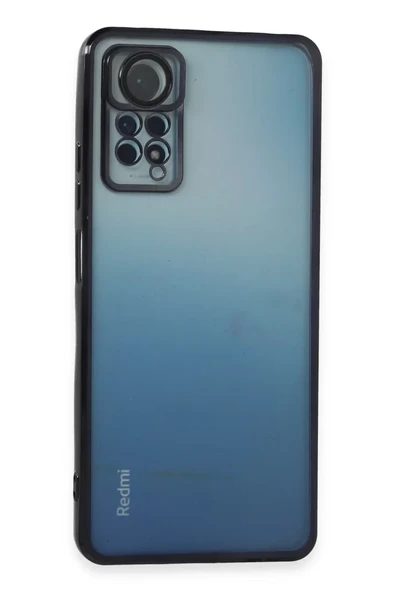 Newface Xiaomi Redmi Note 12 Pro 4G Kılıf Razer Lensli Silikon - Siyah ürün görseli 1