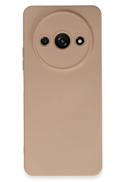 Newface Xiaomi Redmi A3 4G Kılıf Nano içi Kadife Silikon - Pudra ürün görseli 1