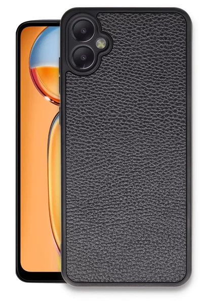 Newface Samsung Galaxy A05 Kılıf Aras Deri Kapak - Siyah ürün görseli 1