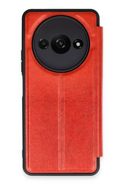 Newface Xiaomi Redmi A3 4G Kılıf Flip Cover - Kırmızı ürün görseli 1