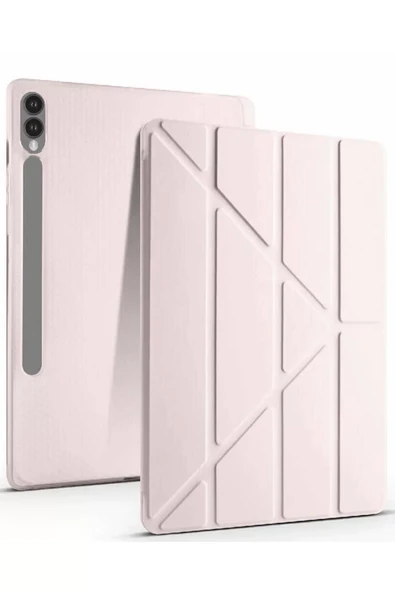 Newface Samsung Galaxy X610 Tab S9 FE Plus 12.4 Kılıf Kalemlikli Mars Tablet Kılıfı - Rose Gold ürün görseli 1
