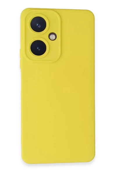 Newface Vivo Y27 Kılıf Nano içi Kadife Silikon - Sarı ürün görseli 1