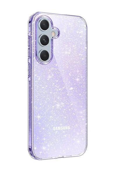 Newface Samsung Galaxy A15 4G Kılıf Glow Kapak - Mor ürün görseli 1