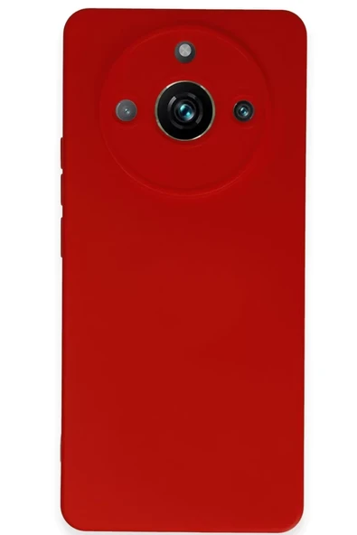 Newface Realme 11 Pro Kılıf Nano içi Kadife Silikon - Kırmızı ürün görseli 1