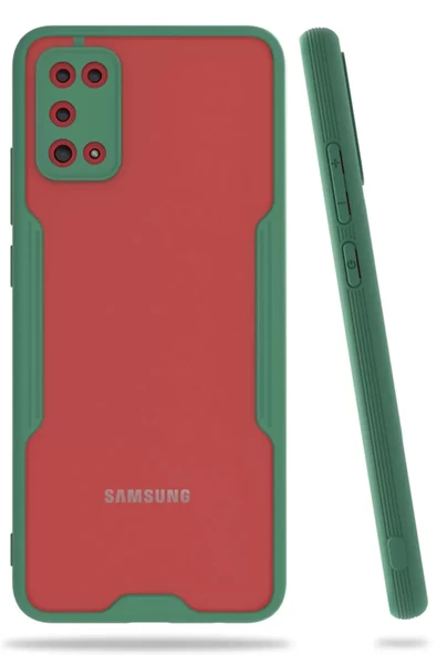 Newface Samsung Galaxy A02S Kılıf Platin Silikon - Yeşil ürün görseli 1