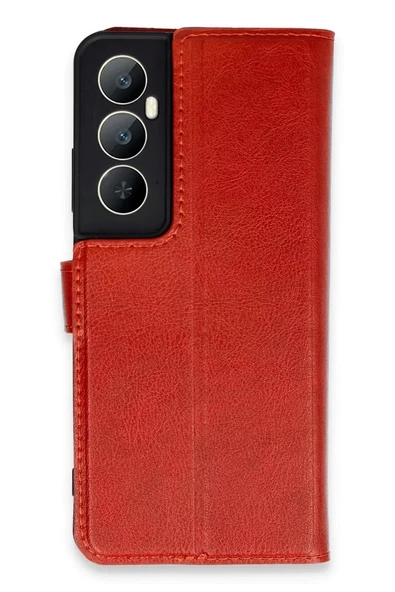 Newface Realme C65 Kılıf Trend S Plus Kapaklı Kılıf - Kırmızı ürün görseli 1