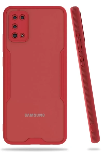 Newface Samsung Galaxy A02S Kılıf Platin Silikon - Kırmızı ürün görseli 1