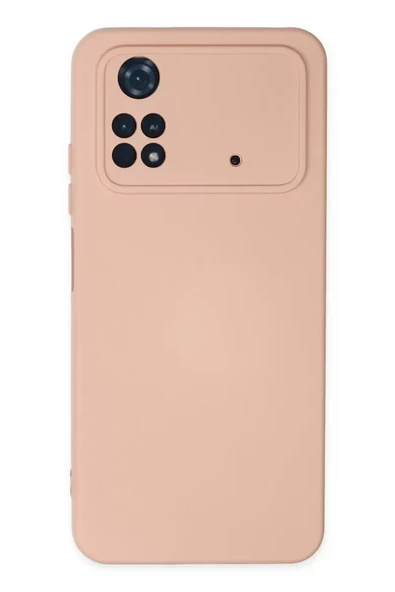 Newface Xiaomi Poco M4 Pro 4G Kılıf Nano içi Kadife Silikon - Pudra ürün görseli 1