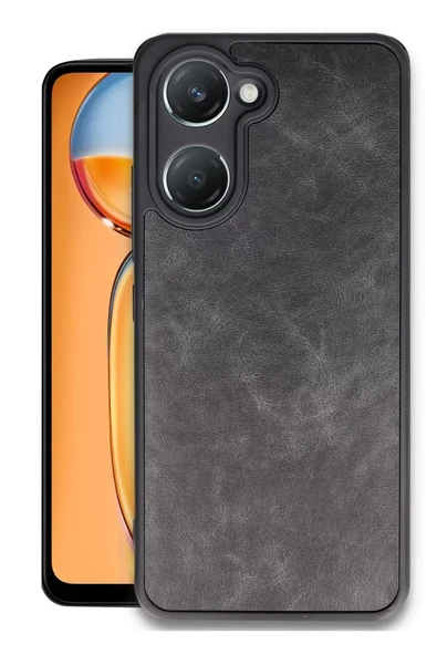 Newface Vivo Y18 Kılıf Aras Deri Kapak - Siyah ürün görseli 1