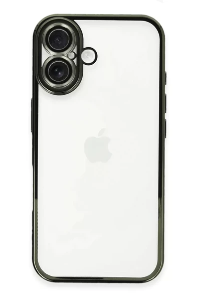Newface Apple iPhone 16 Plus Kılıf Razer Lensli Silikon - Yeşil ürün görseli 1