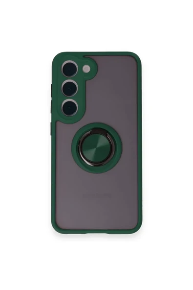 Newface Samsung Galaxy M15 Kılıf Montreal Yüzüklü Silikon Kapak - Yeşil ürün görseli 1