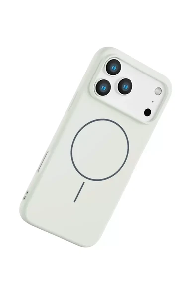 Joko Apple iPhone 17 Pro Max Jully Magsafe Kapak - Beyaz - Resim 3