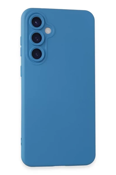 Newface Samsung Galaxy S24 Kılıf Nano içi Kadife Silikon - Mavi ürün görseli 1