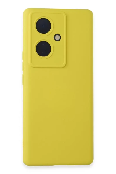 Newface Vivo V29 Lite Kılıf Nano içi Kadife Silikon - Sarı ürün görseli 1