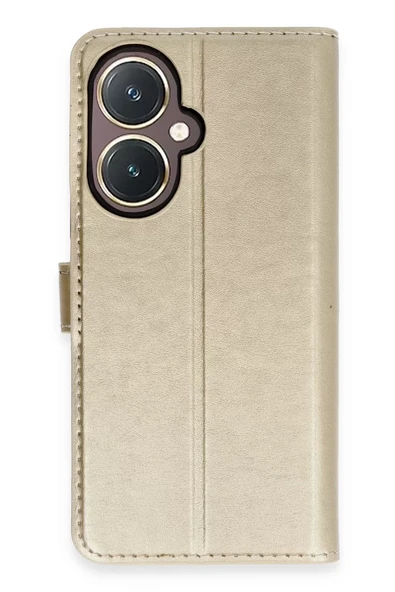 Newface Vivo Y27 Kılıf Trend S Plus Kapaklı Kılıf - Gold ürün görseli 1