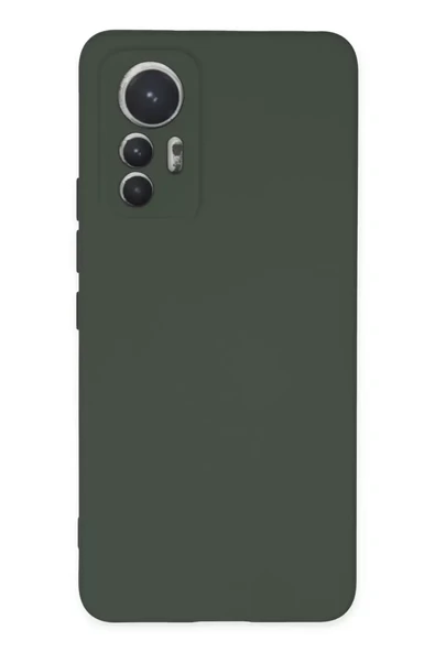 Newface Xiaomi Mi 12 Lite Kılıf Nano içi Kadife Silikon - Koyu Yeşil ürün görseli 1
