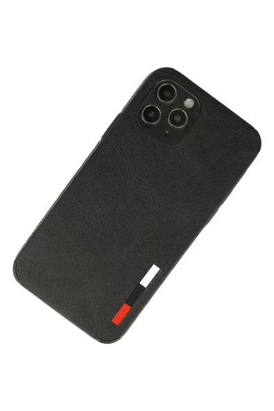 Newface Apple iPhone 11 Pro Kılıf Loop Deri Silikon - Siyah - Resim 2