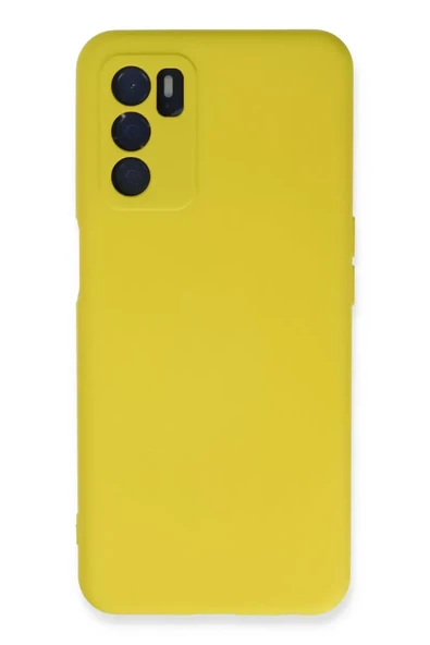 Newface Oppo A16 Kılıf Nano içi Kadife Silikon - Sarı ürün görseli 1