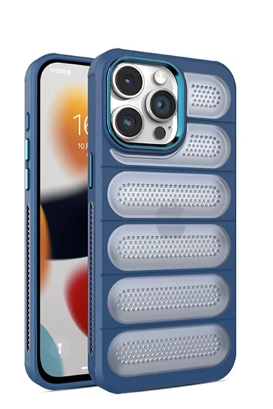 Newface Apple iPhone 15 Pro Max Kılıf Airmax Silikon Kapak - Lacivert ürün görseli 1