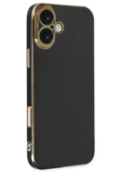 Newface Apple iPhone 16 Kılıf Volet Silikon - Siyah ürün görseli 1