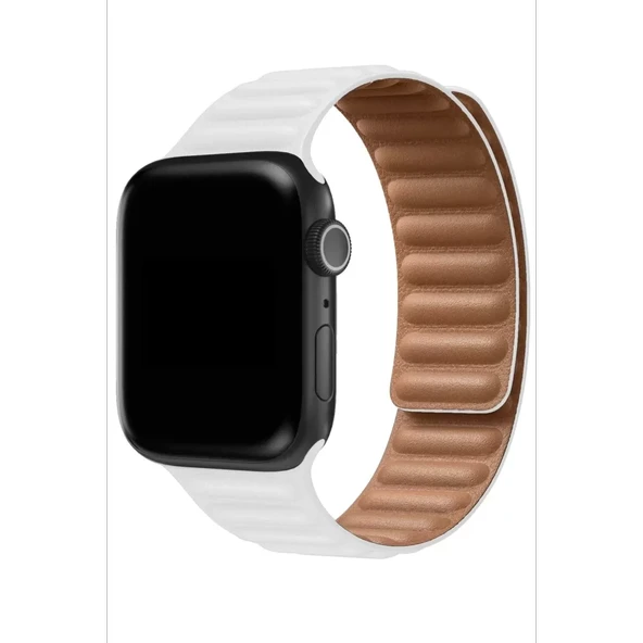 Newface Apple Watch 38mm Loop Kordon - Beyaz - Resim 3