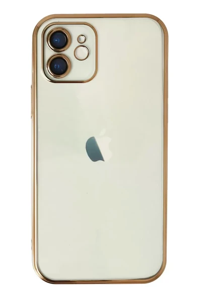 Newface Apple iPhone 11 Kılıf Razer Lensli Silikon - Gold ürün görseli 1
