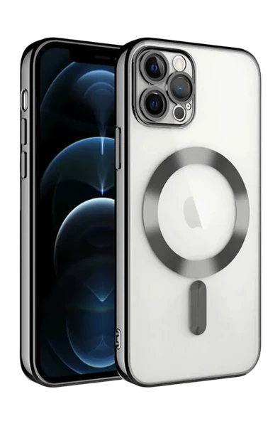 Newface Apple iPhone 13 Pro Kılıf Kross Magneticsafe Kapak - Siyah ürün görseli 1