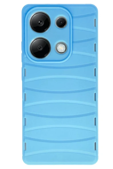 Newface Xiaomi Redmi Note 13 Pro 4G Kılıf Bibercas Silikon Kapak - Mavi ürün görseli 1