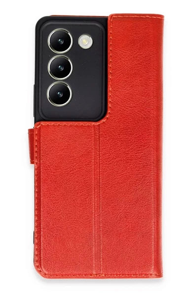 Newface Vivo V30 Lite 4G Kılıf Trend S Plus Kapaklı Kılıf - Kırmızı ürün görseli 1