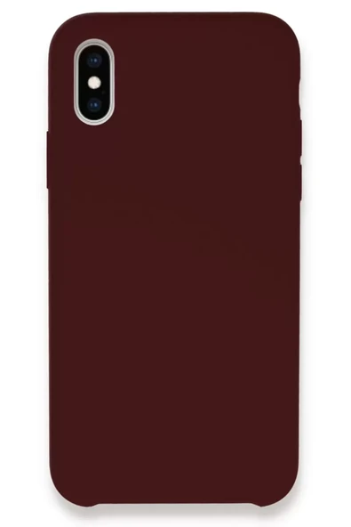 Newface Apple iPhone XS Max Kılıf Lansman Legant Silikon - Bordo ürün görseli 1