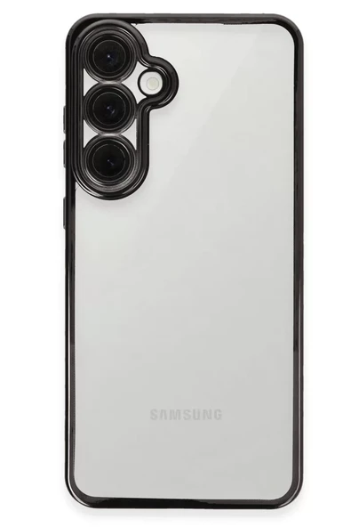 Newface Samsung Galaxy S24 FE Kılıf Razer Lensli Silikon - Siyah ürün görseli 1