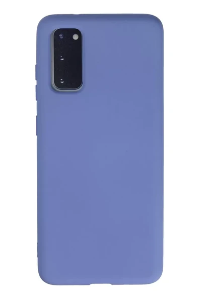 Newface Samsung Galaxy S20 Kılıf Nano içi Kadife Silikon - Lila ürün görseli 1