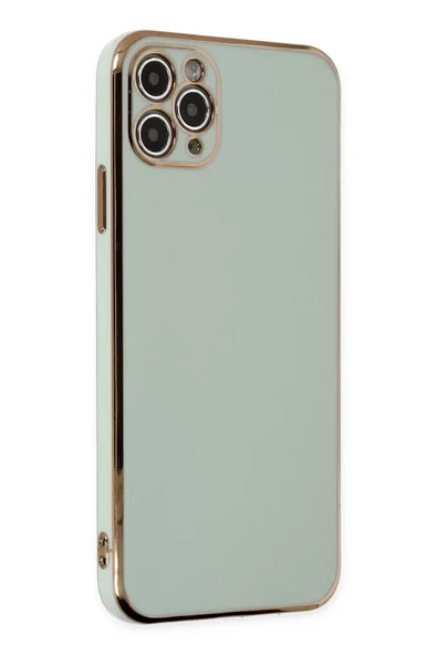 Newface Apple iPhone 11 Pro Max Kılıf Volet Silikon - Açık Yeşil ürün görseli 1