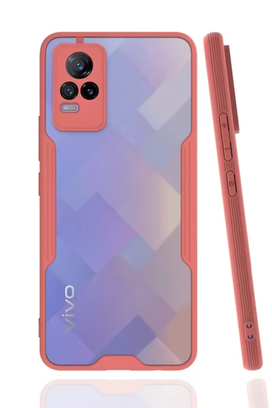Newface Vivo V21e Kılıf Platin Silikon - Pembe ürün görseli 1