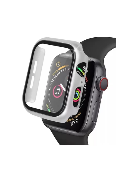 Newface Apple Watch 40mm Camlı Kasa Ekran Koruyucu - Gümüş ürün görseli 1