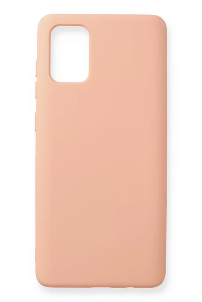 Newface Samsung Galaxy A71 Kılıf Nano içi Kadife Silikon - Pudra ürün görseli 1