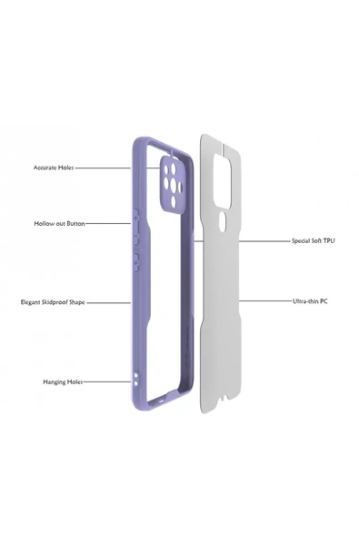 Newface Tecno Camon 16 Kılıf Platin Silikon - Pembe - Resim 2