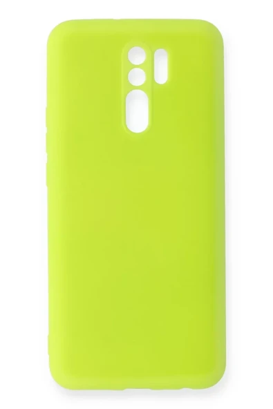 Newface Xiaomi Redmi 9 Kılıf Nano içi Kadife Silikon - Sarı ürün görseli 1