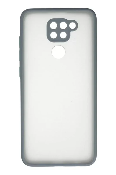 Newface Xiaomi Redmi Note 9 Kılıf Montreal Silikon Kapak - Gri ürün görseli 1