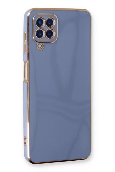 Newface Samsung Galaxy A22 Kılıf Volet Silikon - Mavi ürün görseli 1