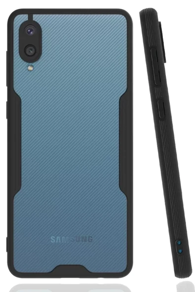 Newface Samsung Galaxy A02 Kılıf Platin Silikon - Siyah ürün görseli 1