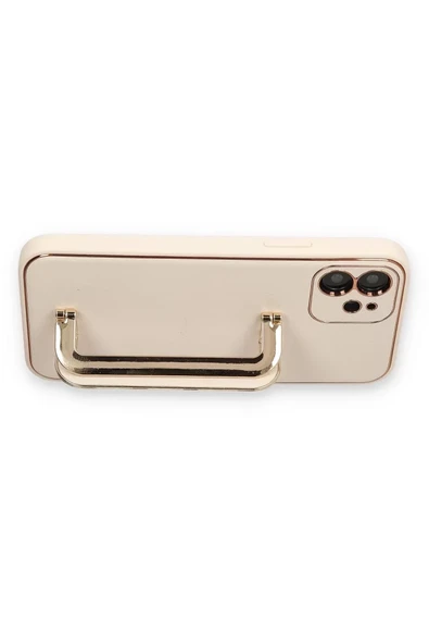 Newface Apple iPhone 12 Kılıf Coco Elit Kapak - Gold - Resim 3