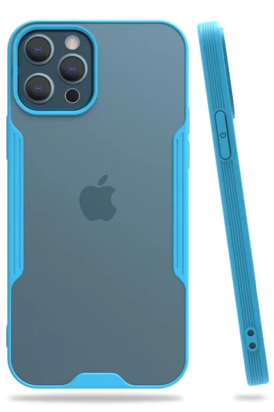 Newface Apple iPhone 12 Pro Max Kılıf Platin Silikon - Mavi ürün görseli 1