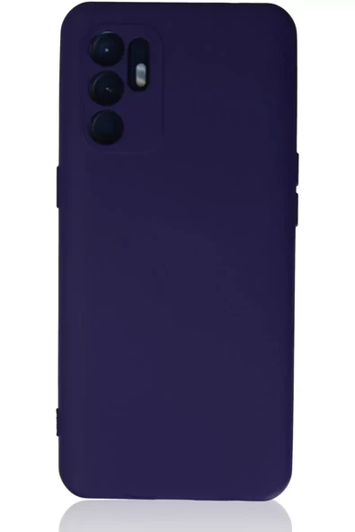 Newface Oppo Reno 6 Kılıf Nano içi Kadife Silikon - Mor ürün görseli 1