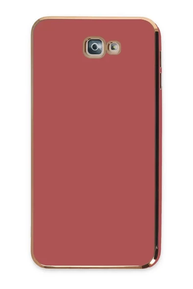 Newface Samsung Galaxy J7 Prime Kılıf Volet Silikon - Kırmızı ürün görseli 1