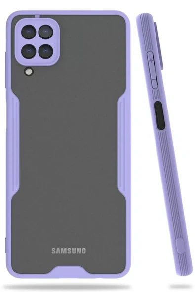 Newface Samsung Galaxy A22 Kılıf Platin Silikon - Lila ürün görseli 1
