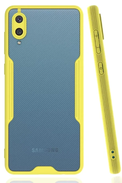 Newface Samsung Galaxy A02 Kılıf Platin Silikon - Sarı ürün görseli 1