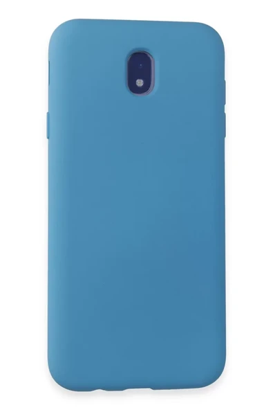 Newface Samsung Galaxy J7 Pro / J730 Kılıf Nano içi Kadife Silikon - Mavi ürün görseli 1