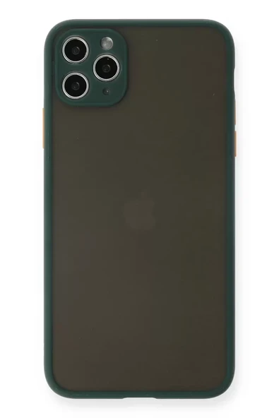 Newface Apple iPhone 11 Pro Max Kılıf Montreal Silikon Kapak - Yeşil ürün görseli 1